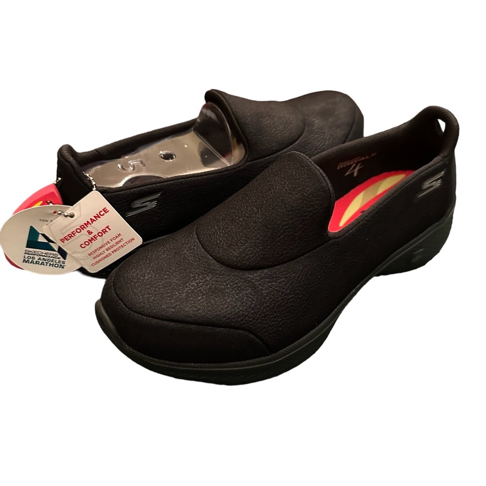Skechers Performance Women’s Go 4 Inspire Black Slip On Walking Shoe Size 5 - Picture 12 of 13